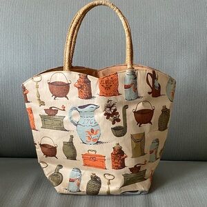 Vintage Margaret Smith Kitchenware Pattern Tote bag